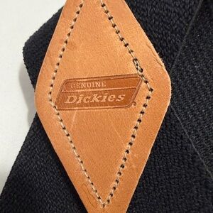 Dickies Men’s Solid Straight Clip Suspenders One Size (1S) Adjustable X-Back NWT